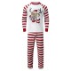 Family Pajamas Cotton Letter Striped Home White Long Sleeve Mommy And Me Outfits Daily Matching Outfits