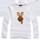 Family T shirt Cotton Deer Black White Red Long Sleeve Mommy And Me Outfits Daily Matching Outfits