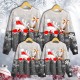 Family Ugly Christmas Sweatshirt Pullover Santa Claus Elk Casual Crewneck Green Black Blue Long Sleeve Adorable Matching Outfits Family Ugly Christmas Sweatshirt Pullover Santa Claus Elk Casual Crewneck Green Black Blue Long Sleeve Adorable Matching Outfits