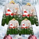Family Ugly Christmas Sweatshirt Pullover Santa Claus Elk Casual Crewneck Green Black Blue Long Sleeve Adorable Matching Outfits Family Ugly Christmas Sweatshirt Pullover Santa Claus Elk Casual Crewneck Green Black Blue Long Sleeve Adorable Matching Outfits