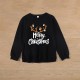 Family Sweatshirt Cotton Letter Casual Black Red Long Sleeve Daily Matching Outfits
