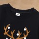 Family Sweatshirt Cotton Letter Casual Black Red Long Sleeve Daily Matching Outfits
