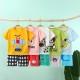 2 Pieces Kids Boys T-shirt & Shorts Outfit Animal Cartoon Short Sleeve Crewneck Cotton Set Casual Fashion Daily Summer Spring 3-7 Years 2 Pieces Kids Boys T-shirt & Shorts Outfit Animal Cartoon Short Sleeve Crewneck Cotton Set Casual Fashion Daily Summer Spring 3-7 Years