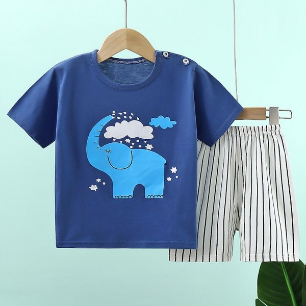 2 Pieces Kids Boys T-shirt & Shorts Outfit Animal Cartoon Short Sleeve Crewneck Cotton Set Casual Fashion Daily Summer Spring 3-7 Years 2 Pieces Kids Boys T-shirt & Shorts Outfit Animal Cartoon Short Sleeve Crewneck Cotton Set Casual Fashion Daily Summer Spring 3-7 Years