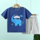 2 Pieces Kids Boys T-shirt & Shorts Outfit Animal Cartoon Short Sleeve Crewneck Cotton Set Casual Fashion Daily Summer Spring 3-7 Years 2 Pieces Kids Boys T-shirt & Shorts Outfit Animal Cartoon Short Sleeve Crewneck Cotton Set Casual Fashion Daily Summer Spring 3-7 Years