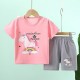 2 Pieces Kids Boys T-shirt & Shorts Outfit Animal Cartoon Short Sleeve Crewneck Cotton Set Casual Fashion Daily Summer Spring 3-7 Years 2 Pieces Kids Boys T-shirt & Shorts Outfit Animal Cartoon Short Sleeve Crewneck Cotton Set Casual Fashion Daily Summer Spring 3-7 Years