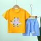 2 Pieces Kids Boys T-shirt & Shorts Outfit Animal Cartoon Short Sleeve Crewneck Cotton Set Casual Fashion Daily Summer Spring 3-7 Years 2 Pieces Kids Boys T-shirt & Shorts Outfit Animal Cartoon Short Sleeve Crewneck Cotton Set Casual Fashion Daily Summer Spring 3-7 Years