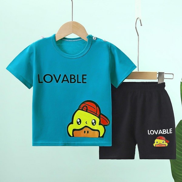 2 Pieces Kids Boys T-shirt & Shorts Outfit Animal Cartoon Short Sleeve Crewneck Cotton Set Casual Fashion Daily Summer Spring 3-7 Years 2 Pieces Kids Boys T-shirt & Shorts Outfit Animal Cartoon Short Sleeve Crewneck Cotton Set Casual Fashion Daily Summer Spring 3-7 Years
