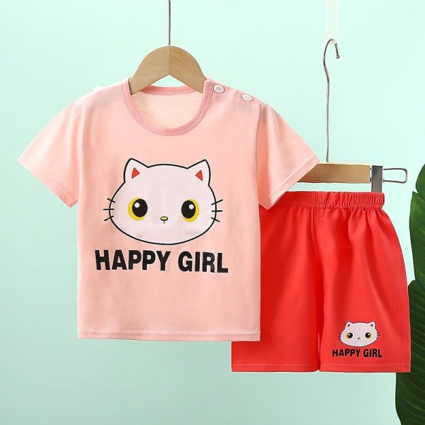 2 Pieces Kids Boys T-shirt & Shorts Outfit Animal Cartoon Short Sleeve Crewneck Cotton Set Casual Fashion Daily Summer Spring 3-7 Years 2 Pieces Kids Boys T-shirt & Shorts Outfit Animal Cartoon Short Sleeve Crewneck Cotton Set Casual Fashion Daily Summer Spring 3-7 Years