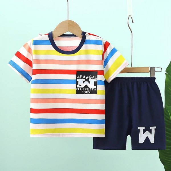 2 Pieces Kids Boys T-shirt & Shorts Outfit Animal Cartoon Short Sleeve Crewneck Cotton Set Casual Fashion Daily Summer Spring 3-7 Years 2 Pieces Kids Boys T-shirt & Shorts Outfit Animal Cartoon Short Sleeve Crewneck Cotton Set Casual Fashion Daily Summer Spring 3-7 Years