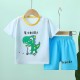2 Pieces Kids Boys T-shirt & Shorts Outfit Animal Cartoon Short Sleeve Crewneck Cotton Set Casual Fashion Daily Summer Spring 3-7 Years 2 Pieces Kids Boys T-shirt & Shorts Outfit Animal Cartoon Short Sleeve Crewneck Cotton Set Casual Fashion Daily Summer Spring 3-7 Years