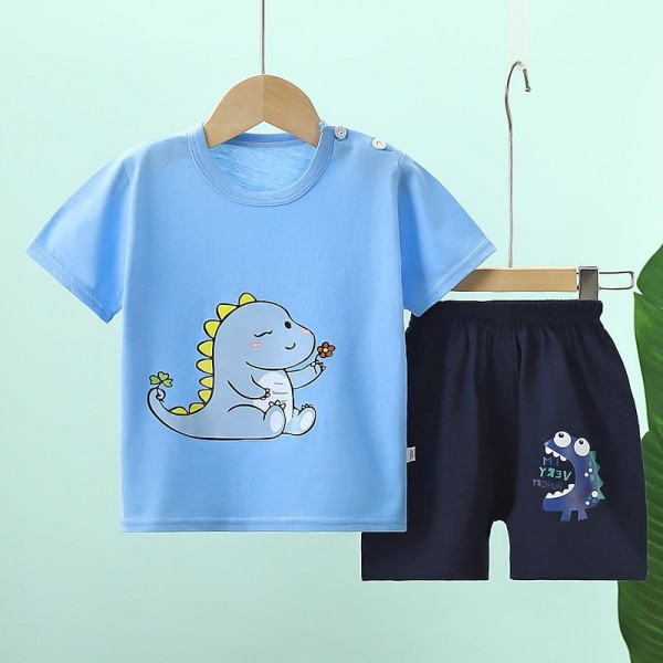2 Pieces Kids Boys T-shirt & Shorts Outfit Animal Cartoon Short Sleeve Crewneck Cotton Set Casual Fashion Daily Summer Spring 3-7 Years 2 Pieces Kids Boys T-shirt & Shorts Outfit Animal Cartoon Short Sleeve Crewneck Cotton Set Casual Fashion Daily Summer Spring 3-7 Years