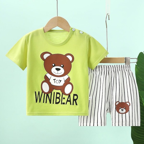 2 Pieces Kids Boys T-shirt & Shorts Outfit Animal Cartoon Short Sleeve Crewneck Cotton Set Casual Fashion Daily Summer Spring 3-7 Years 2 Pieces Kids Boys T-shirt & Shorts Outfit Animal Cartoon Short Sleeve Crewneck Cotton Set Casual Fashion Daily Summer Spring 3-7 Years