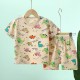 2 Pieces Kids Boys T-shirt & Shorts Outfit Animal Cartoon Short Sleeve Crewneck Cotton Set Casual Fashion Daily Summer Spring 3-7 Years 2 Pieces Kids Boys T-shirt & Shorts Outfit Animal Cartoon Short Sleeve Crewneck Cotton Set Casual Fashion Daily Summer Spring 3-7 Years