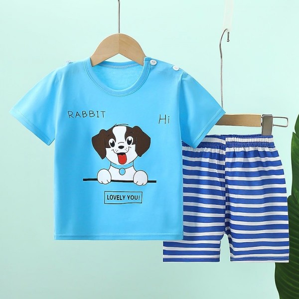 2 Pieces Kids Boys T-shirt & Shorts Outfit Animal Cartoon Short Sleeve Crewneck Cotton Set Casual Fashion Daily Summer Spring 3-7 Years 2 Pieces Kids Boys T-shirt & Shorts Outfit Animal Cartoon Short Sleeve Crewneck Cotton Set Casual Fashion Daily Summer Spring 3-7 Years
