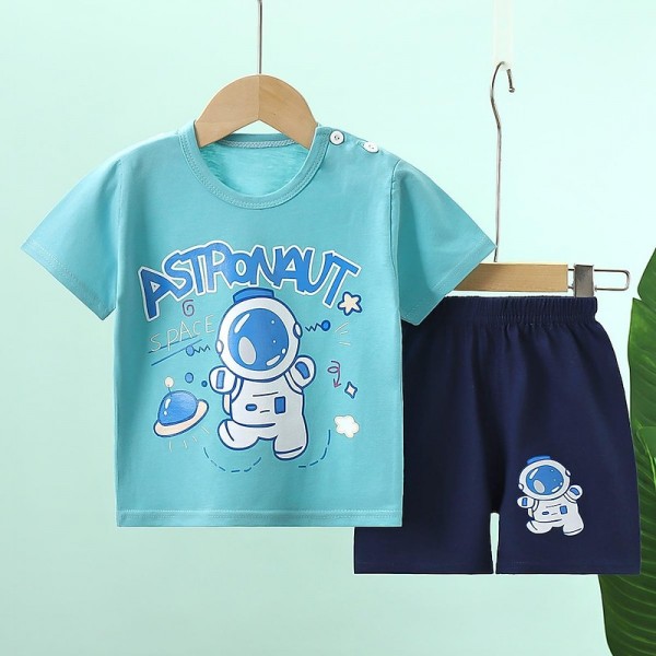 2 Pieces Kids Boys T-shirt & Shorts Outfit Animal Cartoon Short Sleeve Crewneck Cotton Set Casual Fashion Daily Summer Spring 3-7 Years 2 Pieces Kids Boys T-shirt & Shorts Outfit Animal Cartoon Short Sleeve Crewneck Cotton Set Casual Fashion Daily Summer Spring 3-7 Years