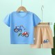 2 Pieces Kids Boys T-shirt & Shorts Outfit Animal Cartoon Short Sleeve Crewneck Cotton Set Casual Fashion Daily Summer Spring 3-7 Years 2 Pieces Kids Boys T-shirt & Shorts Outfit Animal Cartoon Short Sleeve Crewneck Cotton Set Casual Fashion Daily Summer Spring 3-7 Years