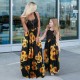 Mommy and Me Dresses Cotton Tie Dye Sunflower Casual Print Black White Orange Sleeveless Midi Mommy And Me Outfits Active Matching Outfits Mommy and Me Dresses Cotton Tie Dye Sunflower Casual Print Black White Orange Sleeveless Midi Mommy And Me Outfits Active Matching Outfits