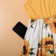 Mommy and Me Dresses Cotton Tie Dye Sunflower Casual Print Black White Orange Sleeveless Midi Mommy And Me Outfits Active Matching Outfits Mommy and Me Dresses Cotton Tie Dye Sunflower Casual Print Black White Orange Sleeveless Midi Mommy And Me Outfits Active Matching Outfits