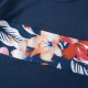 Mommy And Me Matching Outfits Family Dresses T shirt Floral Outdoor Navy Blue Short Sleeve Daily Matching Outfits Mommy And Me Matching Outfits Family Dresses T shirt Floral Outdoor Navy Blue Short Sleeve Daily Matching Outfits