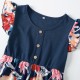 Mommy And Me Matching Outfits Family Dresses T shirt Floral Outdoor Navy Blue Short Sleeve Daily Matching Outfits Mommy And Me Matching Outfits Family Dresses T shirt Floral Outdoor Navy Blue Short Sleeve Daily Matching Outfits