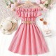Kids Girls' Dress Solid Color Sleeveless Short Sleeve Outdoor Casual Ruffle Daily Casual Polyester Knee-length White Dress Casual Dress Summer 7-13 Years White Pink Blue Kids Girls' Dress Solid Color Sleeveless Short Sleeve Outdoor Casual Ruffle Daily Casual Polyester Knee-length White Dress Casual Dress Summer 7-13 Years White Pink Blue