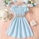 Kids Girls' Dress Solid Color Sleeveless Short Sleeve Outdoor Casual Ruffle Daily Casual Polyester Knee-length White Dress Casual Dress Summer 7-13 Years White Pink Blue Kids Girls' Dress Solid Color Sleeveless Short Sleeve Outdoor Casual Ruffle Daily Casual Polyester Knee-length White Dress Casual Dress Summer 7-13 Years White Pink Blue