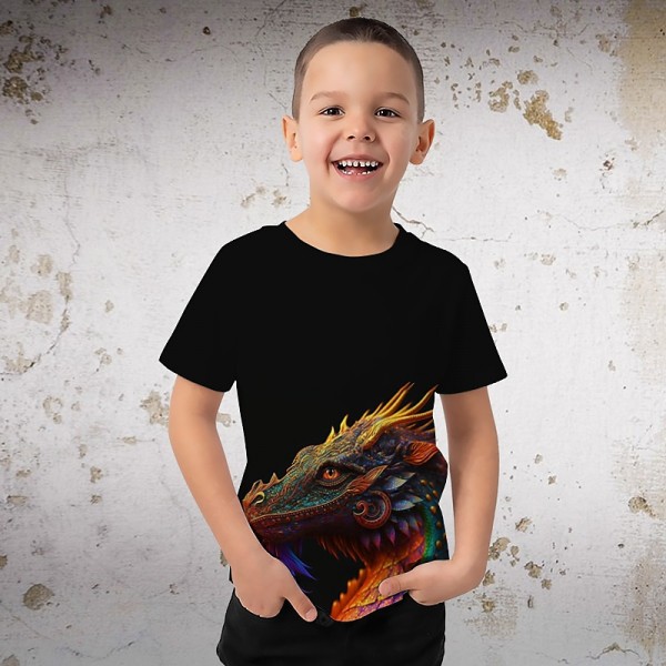 Boys 3D Graphic Animal Dinosaur T shirt Short Sleeve 3D Print Summer Spring Active Sports Fashion Polyester Kids 3-12 Years Outdoor Casual Daily Regular Fit Boys 3D Graphic Animal Dinosaur T shirt Short Sleeve 3D Print Summer Spring Active Sports Fashion Polyester Kids 3-12 Years Outdoor Casual Daily Regular Fit