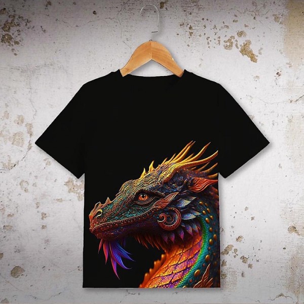 Boys 3D Graphic Animal Dinosaur T shirt Short Sleeve 3D Print Summer Spring Active Sports Fashion Polyester Kids 3-12 Years Outdoor Casual Daily Regular Fit Boys 3D Graphic Animal Dinosaur T shirt Short Sleeve 3D Print Summer Spring Active Sports Fashion Polyester Kids 3-12 Years Outdoor Casual Daily Regular Fit