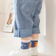 Baby Unisex 5 Pairs Socks Pink Blue Brown Animal Floral Spring Fall Cute Home 1-5 Years