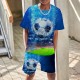 Boys 3D Graphic Football T-shirt & Shorts T-shirt Set Clothing Set Short Sleeve 3D prints Summer Spring Active Sports Fashion Polyester Kids 3-13 Years Outdoor Street Vacation Regular Fit Boys 3D Graphic Football T-shirt & Shorts T-shirt Set Clothing Set Short Sleeve 3D prints Summer Spring Active Sports Fashion Polyester Kids 3-13 Years Outdoor Street Vacation Regular Fit