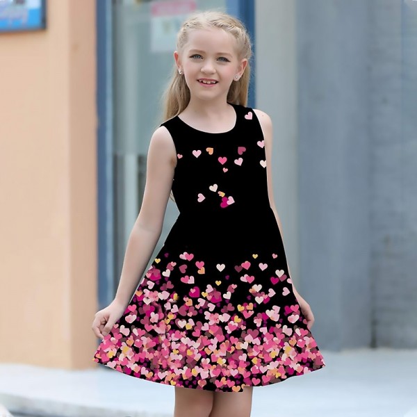 Girls' 3D Graphic Butterfly Dress Sleeveless 3D Print Summer Spring Sports & Outdoor Daily Holiday Cute Casual Sweet Kids 3-12 Years Casual Dress A Line Dress Tank Dress Above Knee Polyester Regular Girls' 3D Graphic Butterfly Dress Sleeveless 3D Print Summer Spring Sports & Outdoor Daily Holiday Cute Casual Sweet Kids 3-12 Years Casual Dress A Line Dress Tank Dress Above Knee Polyester Regular