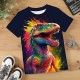Boys 3D Graphic Animal Dinosaur T shirt Tee Short Sleeve 3D Print Summer Spring Active Sports Fashion Polyester Kids 3-12 Years Outdoor Casual Daily Regular Fit