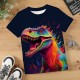 Boys 3D Graphic Animal Dinosaur T shirt Tee Short Sleeve 3D Print Summer Spring Active Sports Fashion Polyester Kids 3-12 Years Outdoor Casual Daily Regular Fit