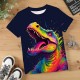 Boys 3D Graphic Animal Dinosaur T shirt Tee Short Sleeve 3D Print Summer Spring Active Sports Fashion Polyester Kids 3-12 Years Outdoor Casual Daily Regular Fit