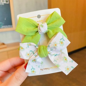 2 Pieces Kids / Toddler Girls&#039; Active / Sweet Daily Floral Bow Polyester Hair Accessories Yellow / Pink / Blue Kid onesize
