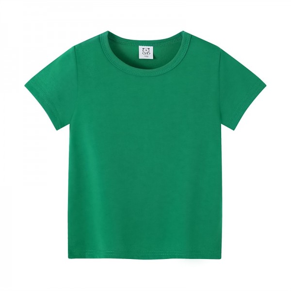 Kids Boys T shirt Tee Solid Color Short Sleeve Cotton Children Top Outdoor Neutral Daily Summer Black 2-12 Years Kids Boys T shirt Tee Solid Color Short Sleeve Cotton Children Top Outdoor Neutral Daily Summer Black 2-12 Years