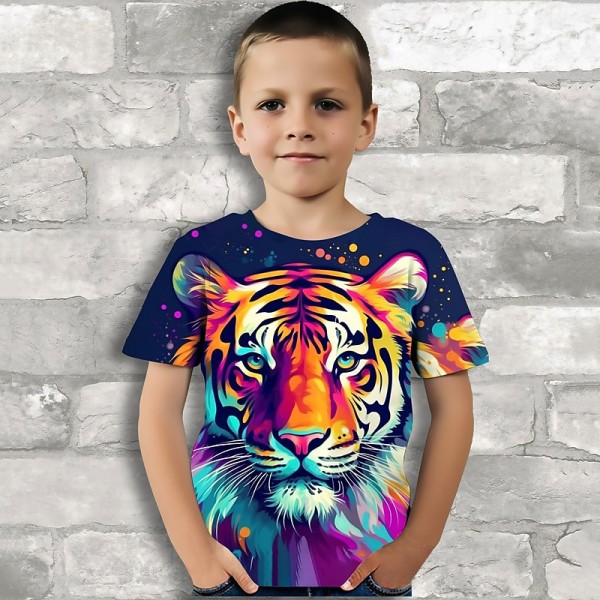 Boys 3D Graphic Animal Panda T shirt Tee Short Sleeve 3D Print Summer Spring Active Sports Fashion Polyester Kids 3-12 Years Outdoor Casual Daily Regular Fit Boys 3D Graphic Animal Panda T shirt Tee Short Sleeve 3D Print Summer Spring Active Sports Fashion Polyester Kids 3-12 Years Outdoor Casual Daily Regular Fit