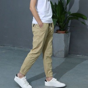 Boy Linen Pants Trousers Pocket Solid Color Breathable Comfort Pants Outdoor Cool Daily Basic Army Green Navy Blue Khaki Mid Waist