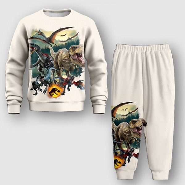 Boys 3D Animal Dinosaur Sweatshirt & Pants Long Sleeve 3D Printing Fall Winter Active Fashion Cool Polyester Kids 3-12 Years Outdoor Street Vacation Regular Fit Boys 3D Animal Dinosaur Sweatshirt & Pants Long Sleeve 3D Printing Fall Winter Active Fashion Cool Polyester Kids 3-12 Years Outdoor Street Vacation Regular Fit