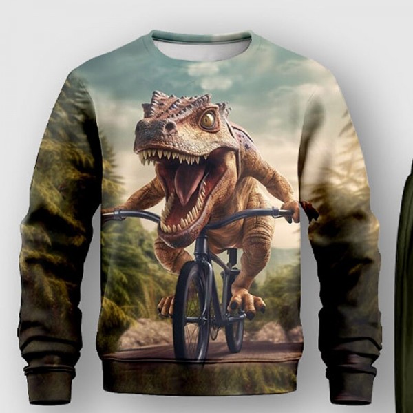 Boys 3D Animal Dinosaur Sweatshirt & Pants Long Sleeve 3D Printing Fall Winter Active Fashion Cool Polyester Kids 3-12 Years Outdoor Street Vacation Regular Fit Boys 3D Animal Dinosaur Sweatshirt & Pants Long Sleeve 3D Printing Fall Winter Active Fashion Cool Polyester Kids 3-12 Years Outdoor Street Vacation Regular Fit