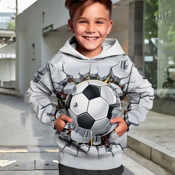 Boys 3D Football Hoodie Pullover Long Sleeve 3D Print Fall Winter Fashion Streetwear Cool Polyester Kids 3-12 Years Outdoor Casual Daily Regular Fit Boys 3D Football Hoodie Pullover Long Sleeve 3D Print Fall Winter Fashion Streetwear Cool Polyester Kids 3-12 Years Outdoor Casual Daily Regular Fit