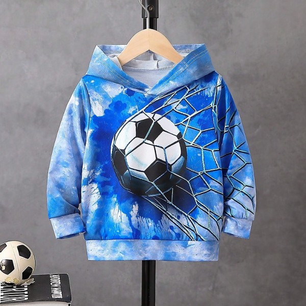 Boys 3D Football Hoodie Pullover Long Sleeve 3D Print Fall Winter Fashion Streetwear Cool Polyester Kids 3-12 Years Outdoor Casual Daily Regular Fit Boys 3D Football Hoodie Pullover Long Sleeve 3D Print Fall Winter Fashion Streetwear Cool Polyester Kids 3-12 Years Outdoor Casual Daily Regular Fit