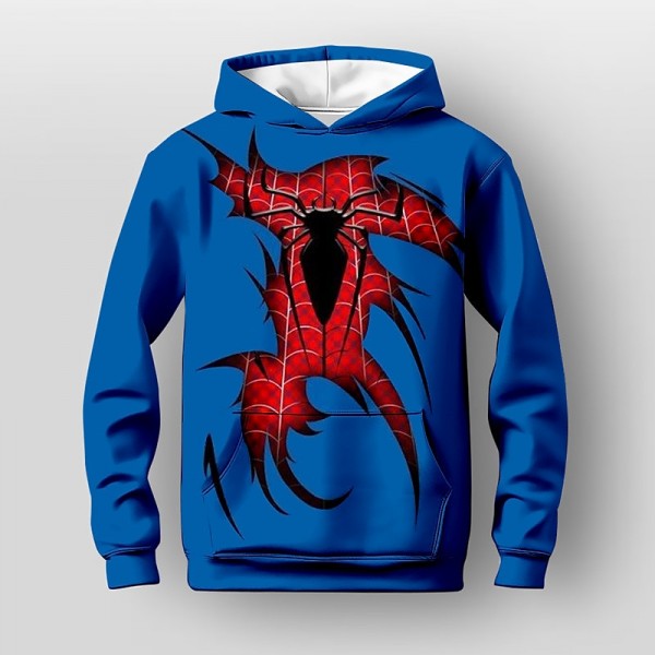 Boys 3D Spider Hoodie Pullover Long Sleeve 3D Print Fall Winter Fashion Streetwear Cool Polyester Kids 3-12 Years Outdoor Casual Daily Regular Fit Boys 3D Spider Hoodie Pullover Long Sleeve 3D Print Fall Winter Fashion Streetwear Cool Polyester Kids 3-12 Years Outdoor Casual Daily Regular Fit