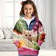 Girls' 3D Cat Hoodie Coat Outerwear Long Sleeve 3D Print Fall Winter Active Fashion Cute Polyester Kids 3-12 Years Outdoor Casual Daily Regular Fit Girls' 3D Cat Hoodie Coat Outerwear Long Sleeve 3D Print Fall Winter Active Fashion Cute Polyester Kids 3-12 Years Outdoor Casual Daily Regular Fit