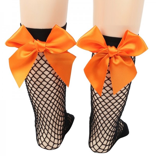 Kids Girls' Socks White fishnet stockings / pink knot Black fishnet stockings / rose red knot White fishnet stockings / purple knot Solid Color Hole Summer Spring Cute School 1-12 Years Kids Girls' Socks White fishnet stockings / pink knot Black fishnet stockings / rose red knot White fishnet stockings / purple knot Solid Color Hole Summer Spring Cute School 1-12 Years