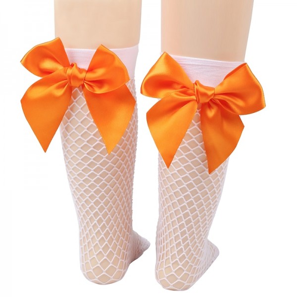 Kids Girls' Socks White fishnet stockings / pink knot Black fishnet stockings / rose red knot White fishnet stockings / purple knot Solid Color Hole Summer Spring Cute School 1-12 Years Kids Girls' Socks White fishnet stockings / pink knot Black fishnet stockings / rose red knot White fishnet stockings / purple knot Solid Color Hole Summer Spring Cute School 1-12 Years
