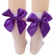 Kids Girls' Socks White fishnet stockings / pink knot Black fishnet stockings / rose red knot White fishnet stockings / purple knot Solid Color Hole Summer Spring Cute School 1-12 Years Kids Girls' Socks White fishnet stockings / pink knot Black fishnet stockings / rose red knot White fishnet stockings / purple knot Solid Color Hole Summer Spring Cute School 1-12 Years