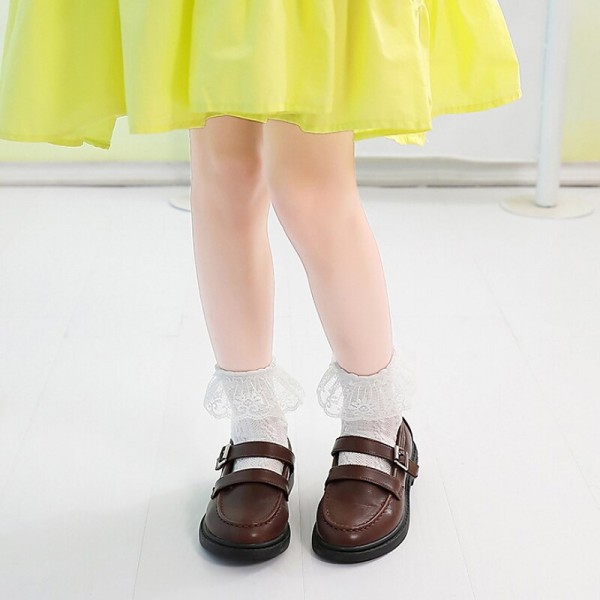 Kids Girls' 5 Pairs Socks 1273 black (small lace) Bear (pink) large lace 1273 white (medium lace) Solid Color Lace Trims Summer Spring Cute School 3-12 Years Kids Girls' 5 Pairs Socks 1273 black (small lace) Bear (pink) large lace 1273 white (medium lace) Solid Color Lace Trims Summer Spring Cute School 3-12 Years