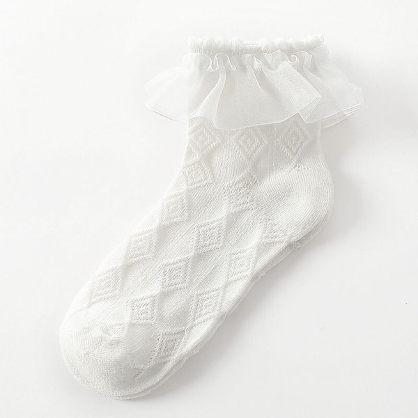 Kids Girls' 5 Pairs Socks 1273 black (small lace) Bear (pink) large lace 1273 white (medium lace) Solid Color Lace Trims Summer Spring Cute School 3-12 Years Kids Girls' 5 Pairs Socks 1273 black (small lace) Bear (pink) large lace 1273 white (medium lace) Solid Color Lace Trims Summer Spring Cute School 3-12 Years